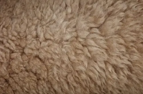 Close-up of brown, fluffy, textured fur.