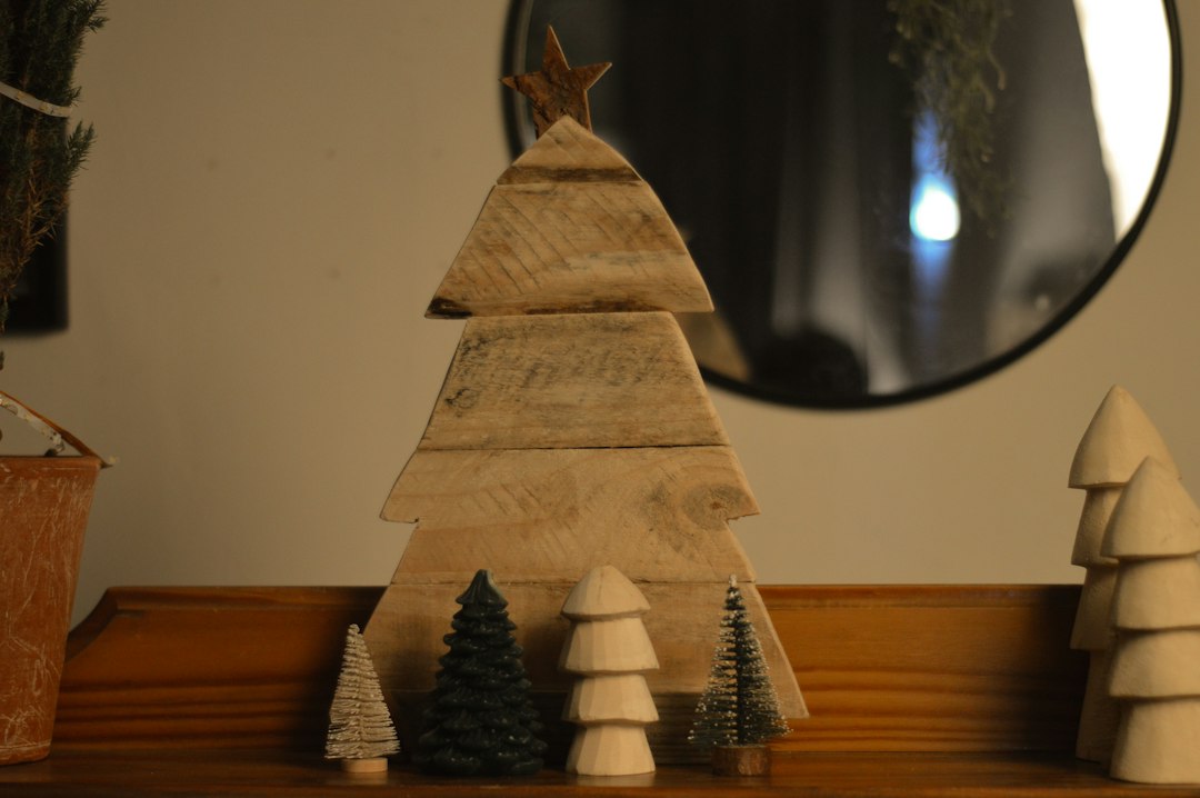 sapin de noel en bois